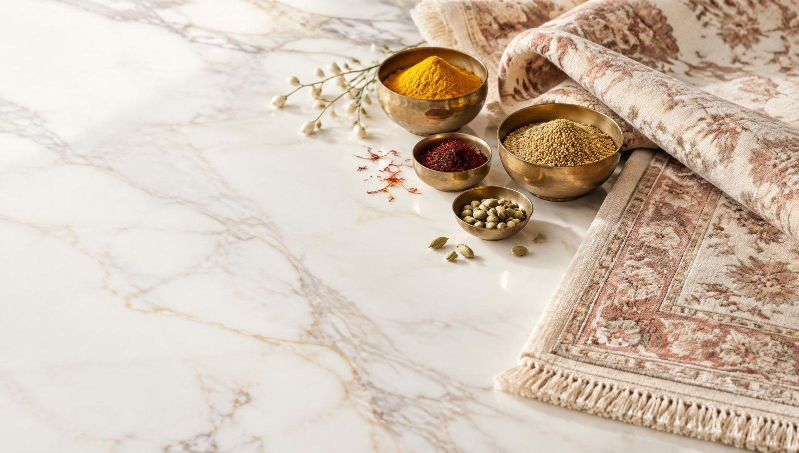 Marble, Carpets, Millets, Spices